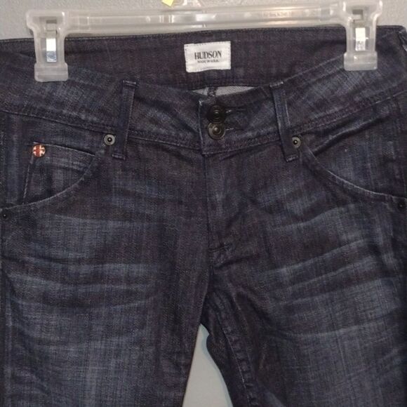 HUDSON Collin flap skinny jeans dark wash size 25 - Picture 6 of 14